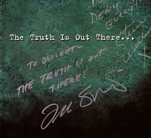 Frank Spotnitz autograph with partial Stephen Williams autograph